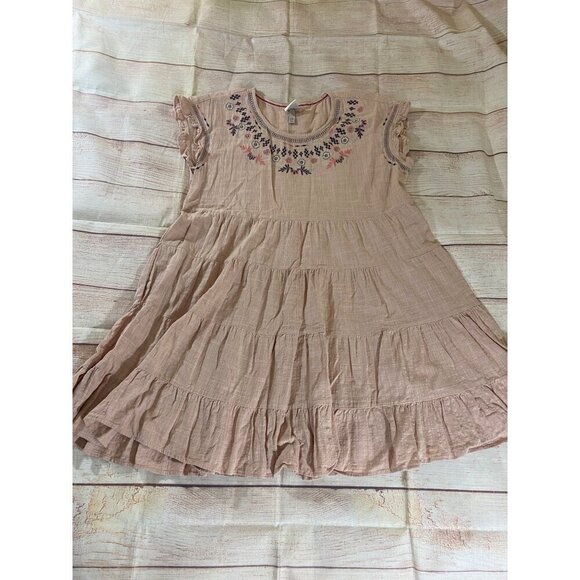 Knox Rose Women's Dusty Rose Sleeveless Embroidered Dress - XXL - Picture 5 of 12